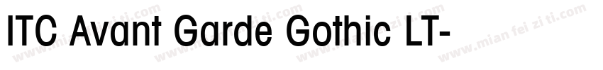 ITC Avant Garde Gothic LT字体转换